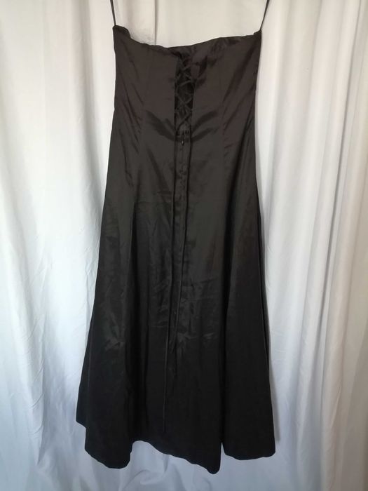 Официална дълга дамска рокля с мъниста р-р L - марка LISSA