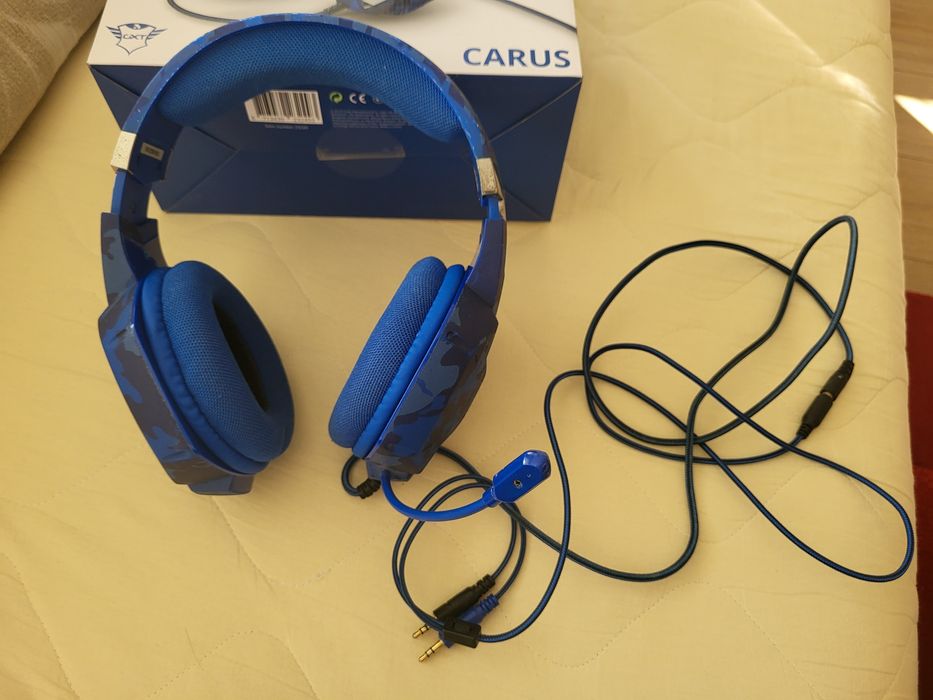 Слушалки с микрофон Trust GXT322B CARUS, Подложка за мишка RAZER SPHEX