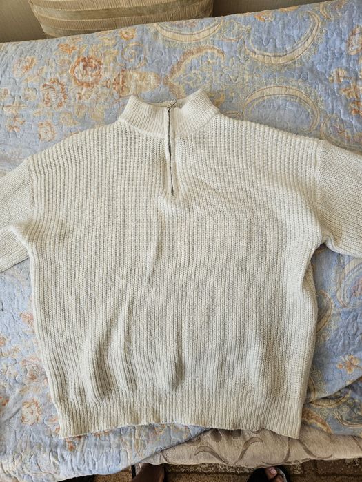 Стильный свитер с замком (Half-zip), размер L