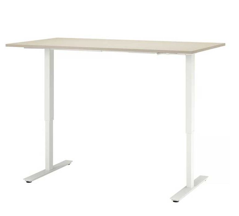 Birouri reglabile pe înălțime IKEA TROTTEN 160x80 cm – ALB – ca noi! 5 Bucati