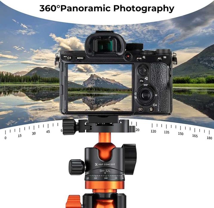 K&F Concept Ябълковидна глава за статив KF-32