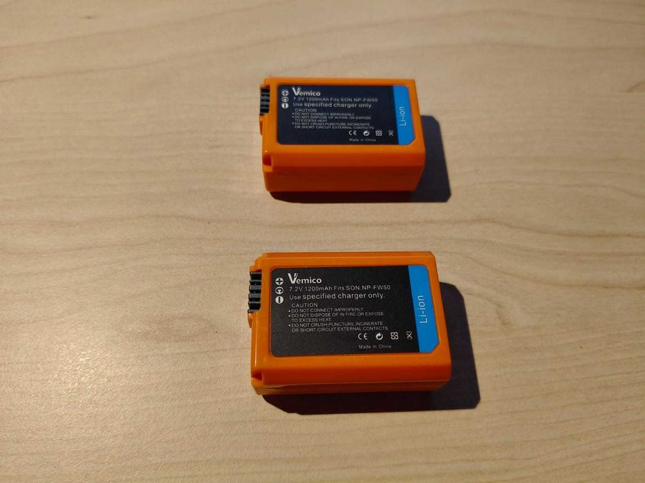 Baterii reîncărcabile NP-FW50 pentru Sony ZV-E10 A6000 A6300, A7, A7ii
