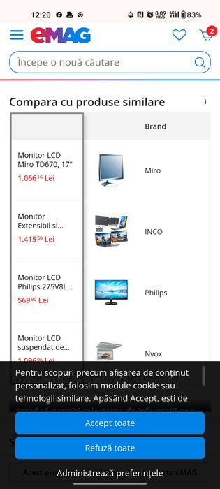 Monitor nou 17" Miro Germany