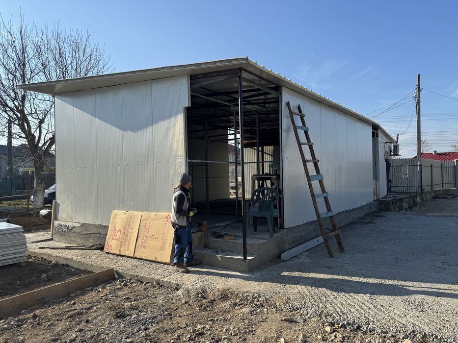 Panouri , panou sandwich 4 cm , 6 cm alb gri