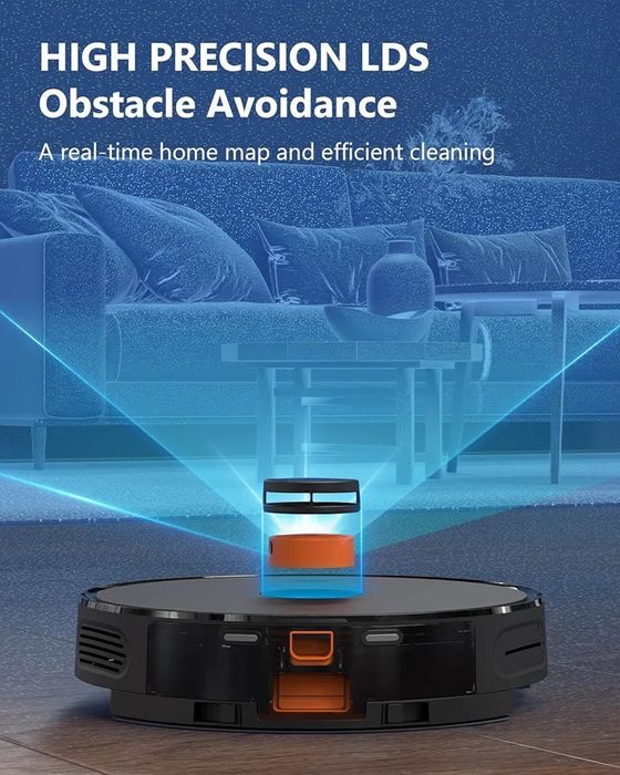 Интелигентен/ Smart.  робот прахосмукачка 3-в-1Imou Robot с контейнер за боклук