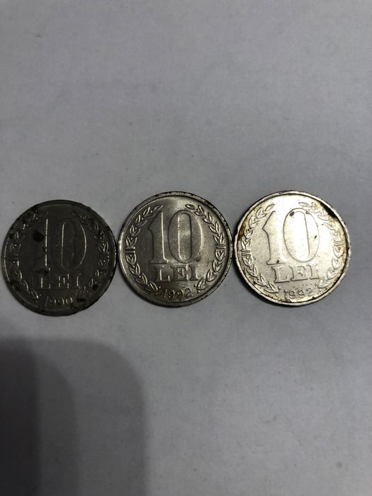Moneda 10 lei 1990,1992