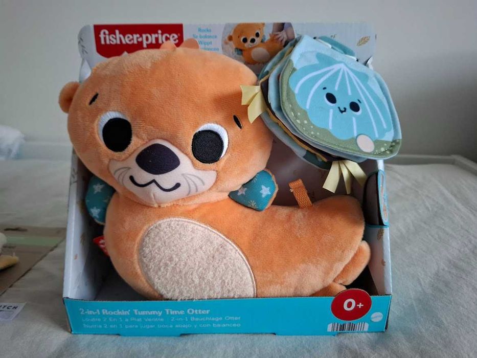 Нова играчка- Fisher-Price Видра за игра по корем 2-в-1