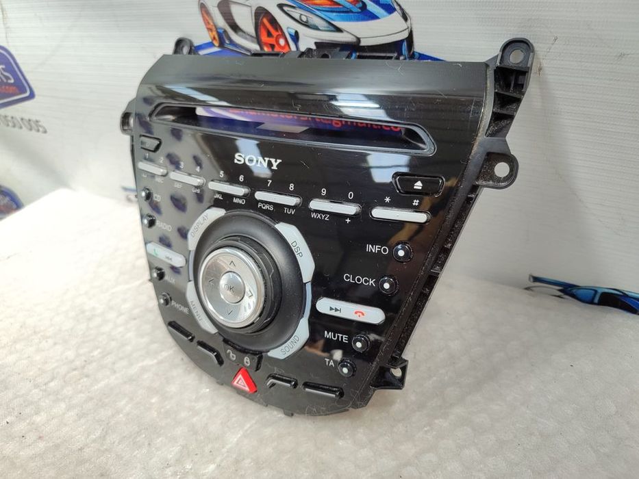 PANOU COMANDĂ RADIO SONY + CITITOR CD + BUTON AVARII / BLOCARE FORD B-MAX 2015 / 2012–2017 / COD OEM AV1T-18K811-SA (5E2)