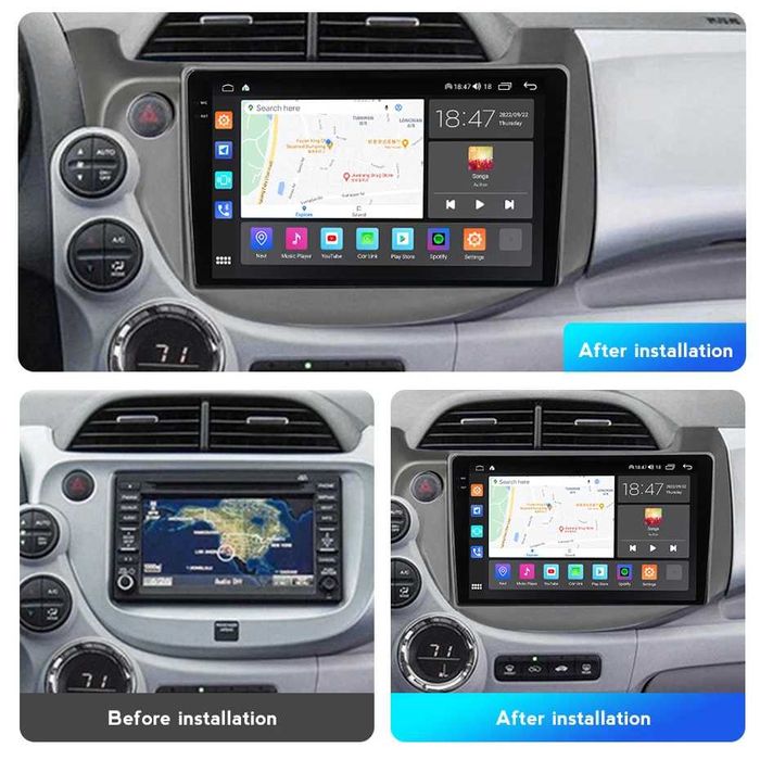 Navigatie Honda Fit Jazz 2 2007 - 2014 2GB 4GB 8GB Garantie Camera