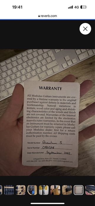 Бас-гитара Modulus Quantum 5