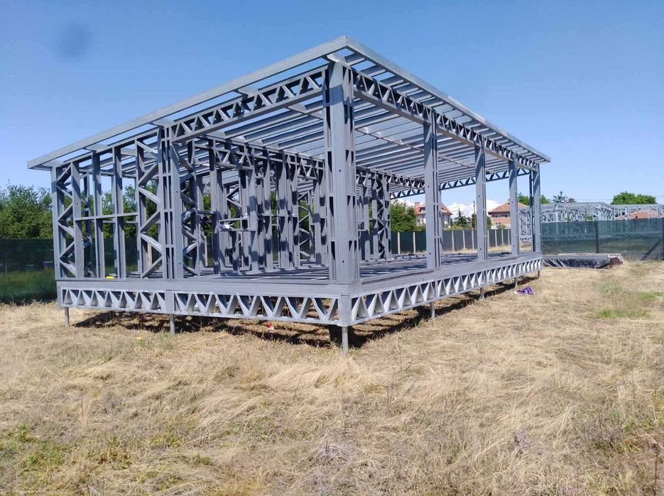 Метални основи за сглобяема къща