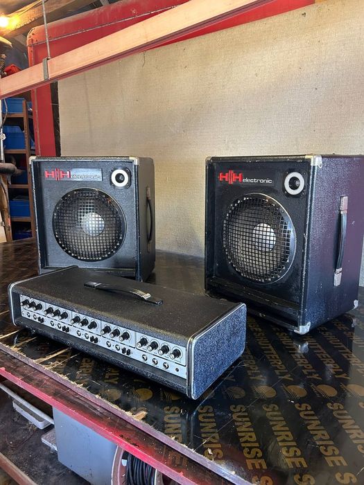 Тонколони DJ koлони 12 инча усилвател  HH внос от Англия