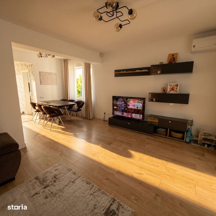 Duplex cu 4 camere, stil mediteranean. Complet mobilat/utilat