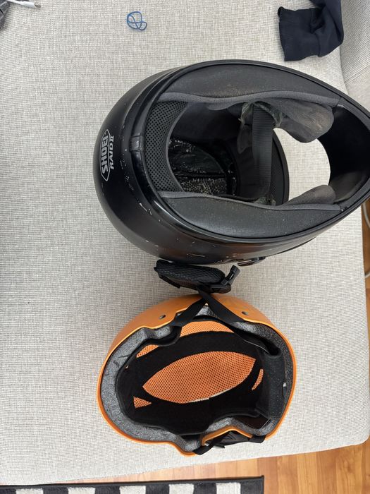 Casca Shoei moto + casca protectie