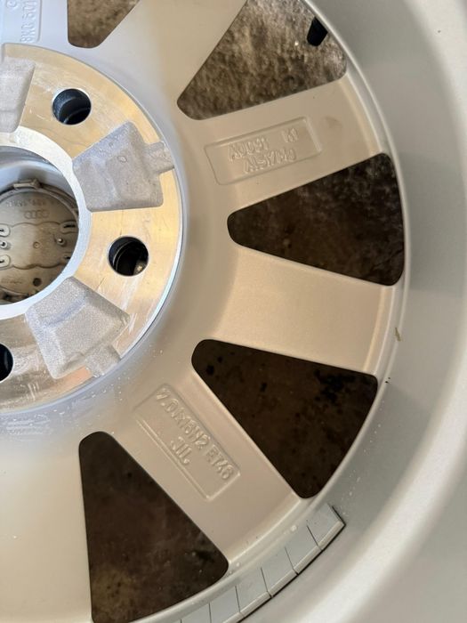 4 Jante originale Audi R16 + Anvelope vară Bridgestone 225/55 R16