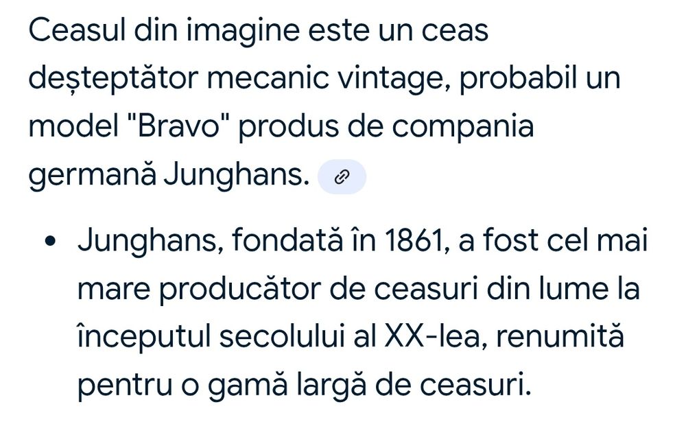 Ceas deșteptător Junghans