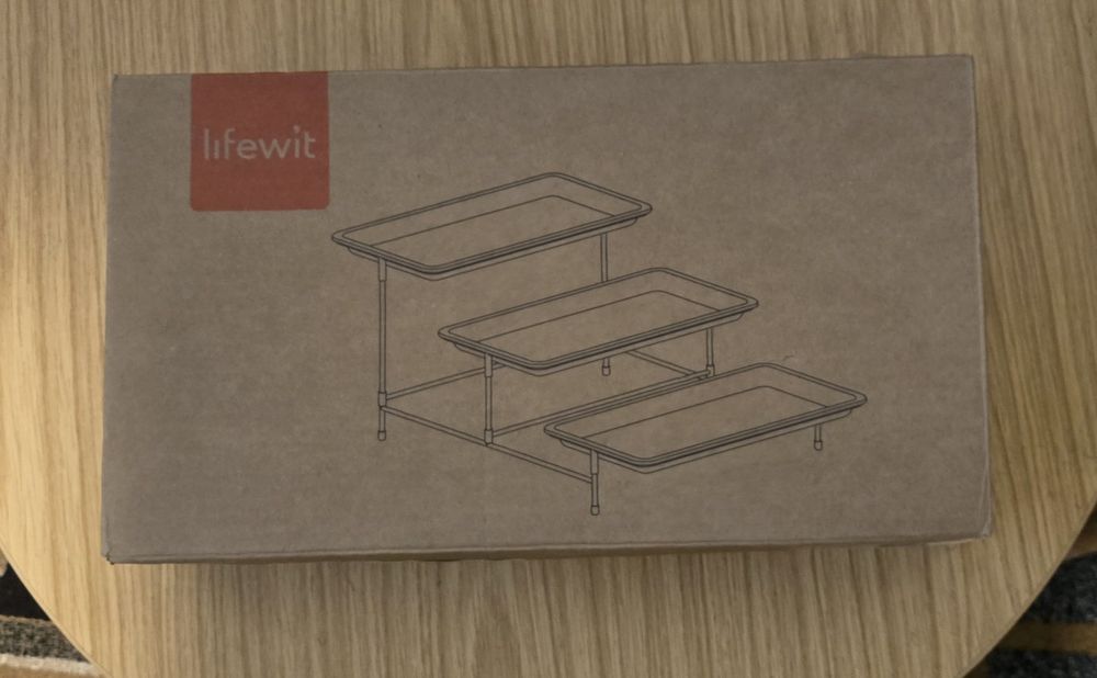 Platou fructe/prăjituri pe 3 nivele