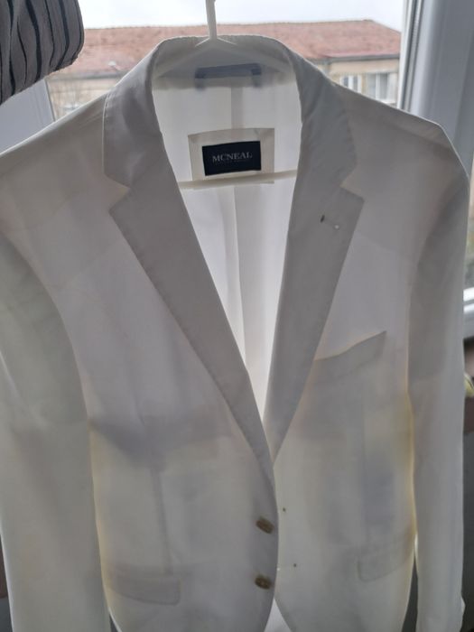 Sacou alb elegant pt barbati impecabil
