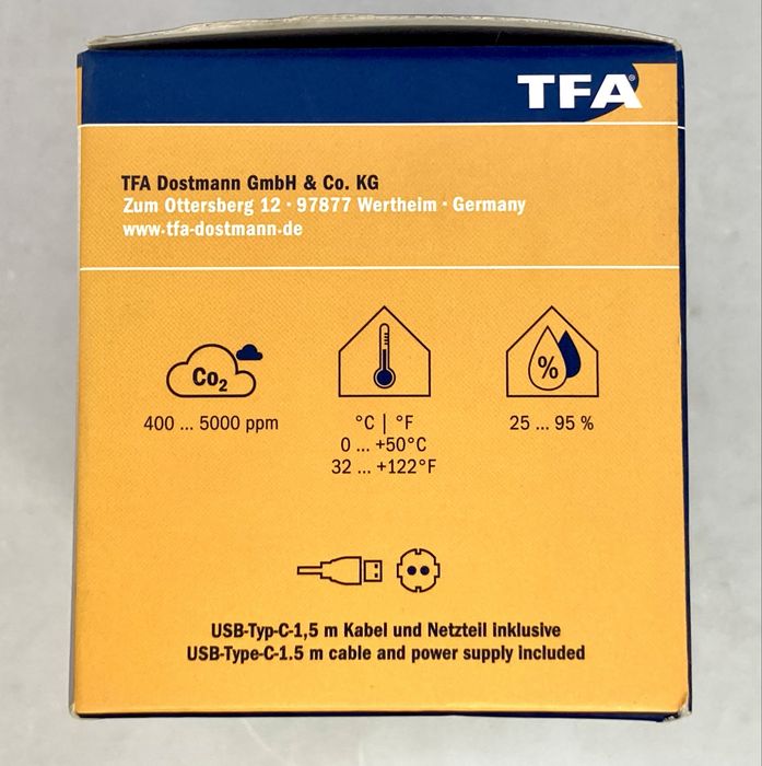 TFA Monitor CO2, temperatura si umiditate