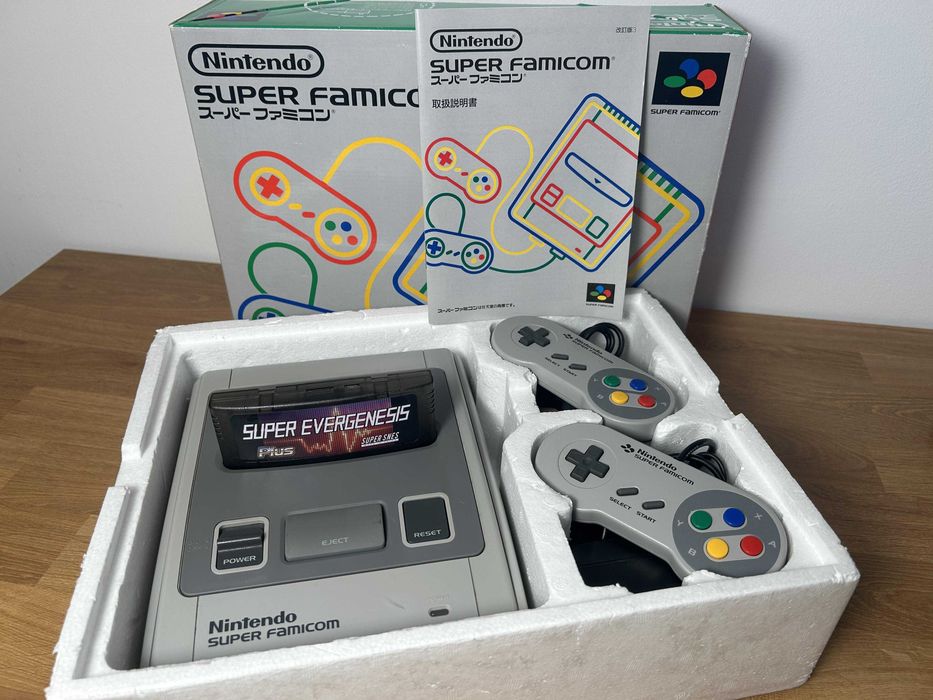 Super Famicom (Super Nintendo) FULL BOX Japonia + joc, HDMI, ca nou