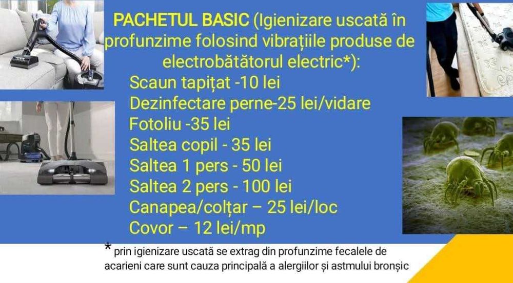 Spălare covoare și tapițerii cu tehnologia Rainbow