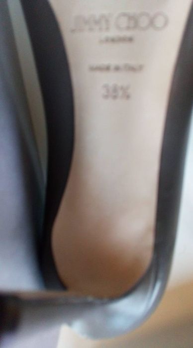 Елегантни обувки Jimmy Choo, номер 38,5 с ток 9 см