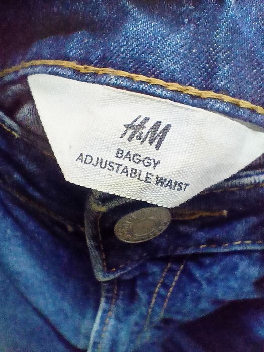 Blugi baggy talie ajustabila