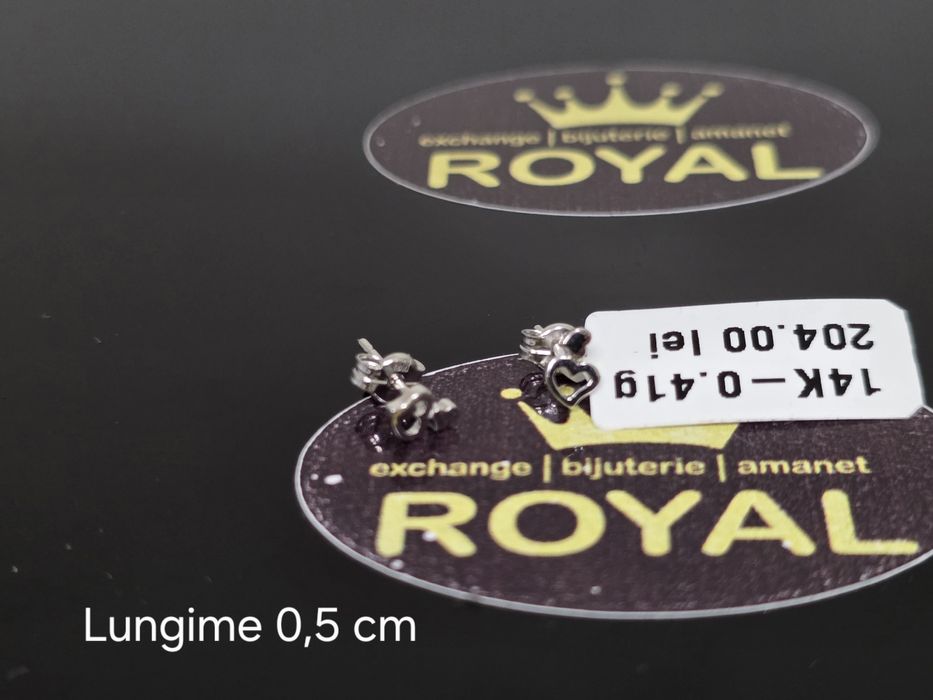 Bijuteria Royal: Cercei aur 14k/0.41 gr