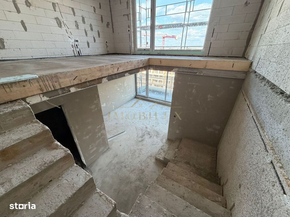 Apartament semifinisat 2 camere , 62mp, terasa, zona Sopor