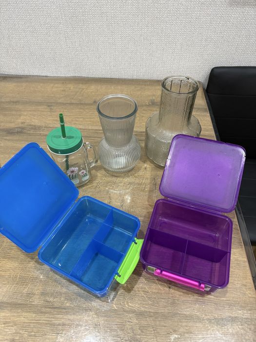 Органейзер ваза стеклянная банка