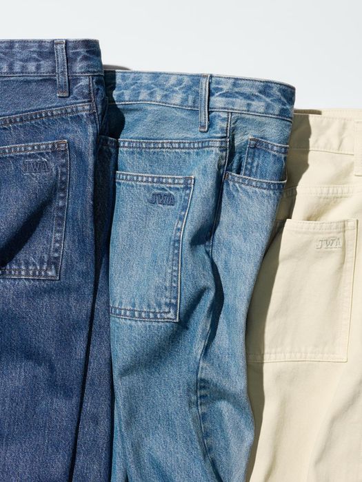 Джинсы Uniqlo JW Anderson Baggy женские синие, размер 50, 100% хлопок