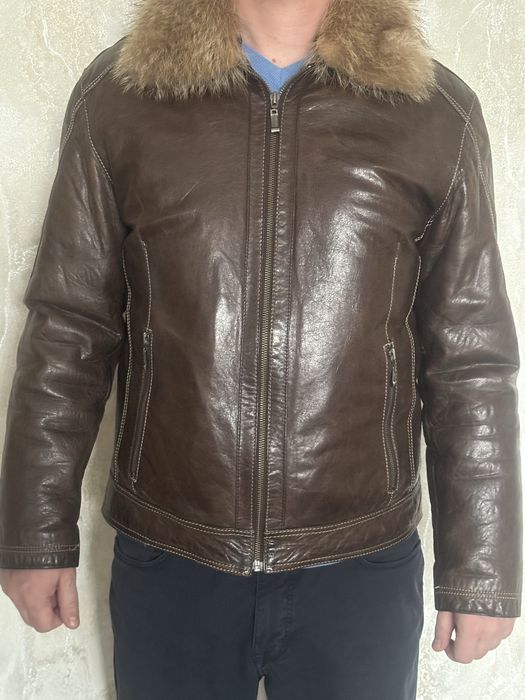 Куртка кожаная мужская