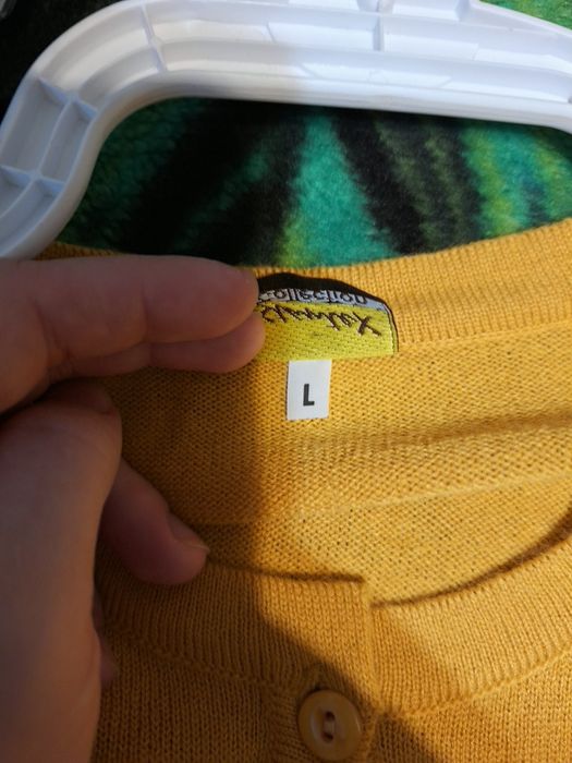 Cardigan galben cu nasturi