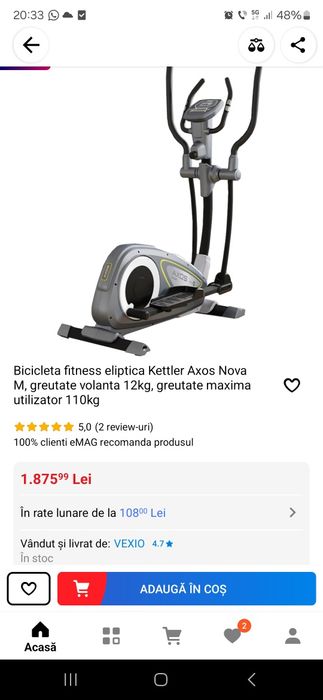 Stepper bicicleta fitness