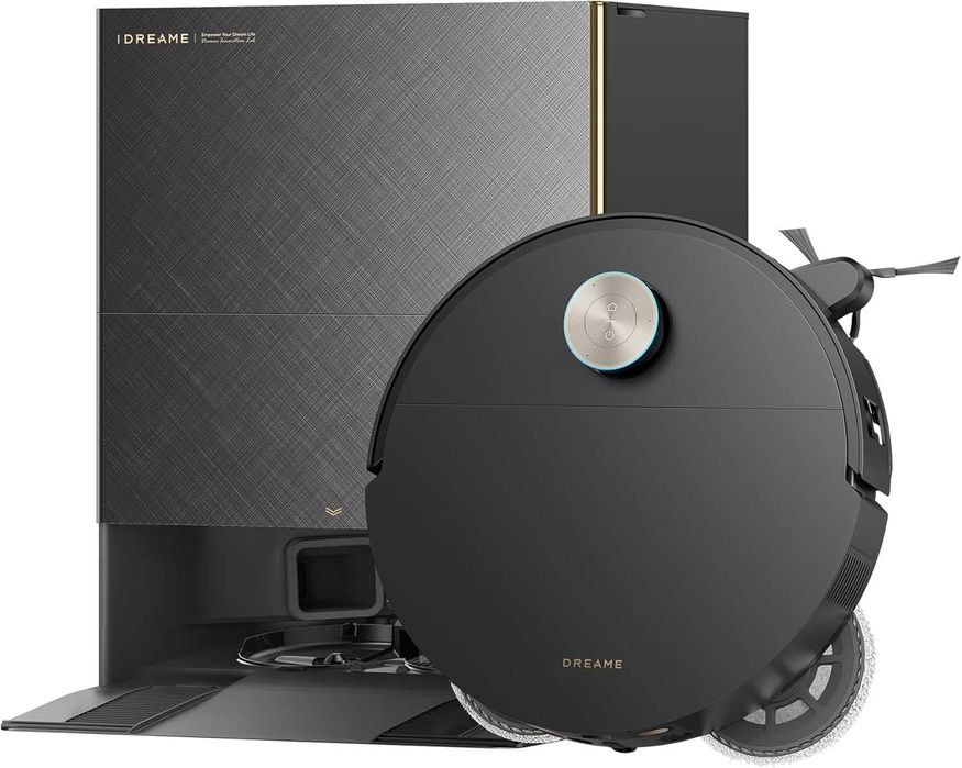 Нова 2г Гаранция Прахосмукачка Робот със Самопочистващ се Моп DREAME X50s Ultra Complete, Сухо и Мокро Почистване, 35000 Pa