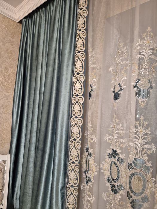 Шторы с тюлем красивые продам