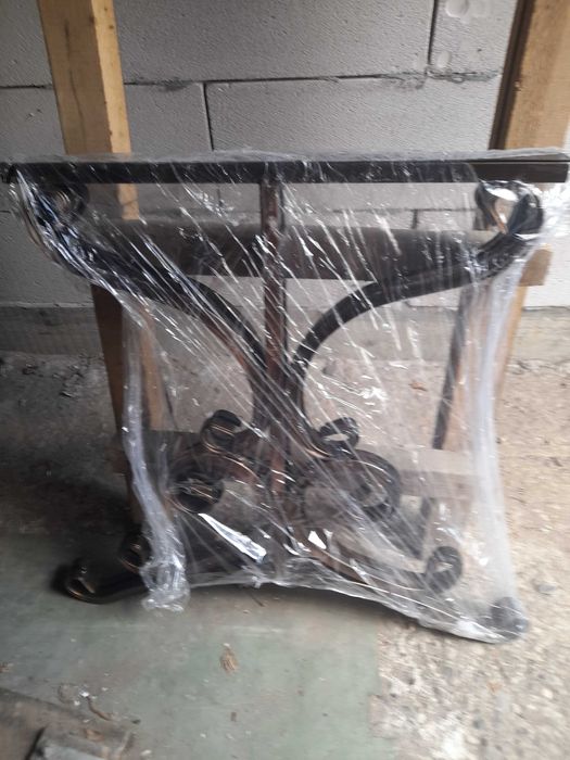 Set picioare pentru banca, masa si copertina din fier forjat