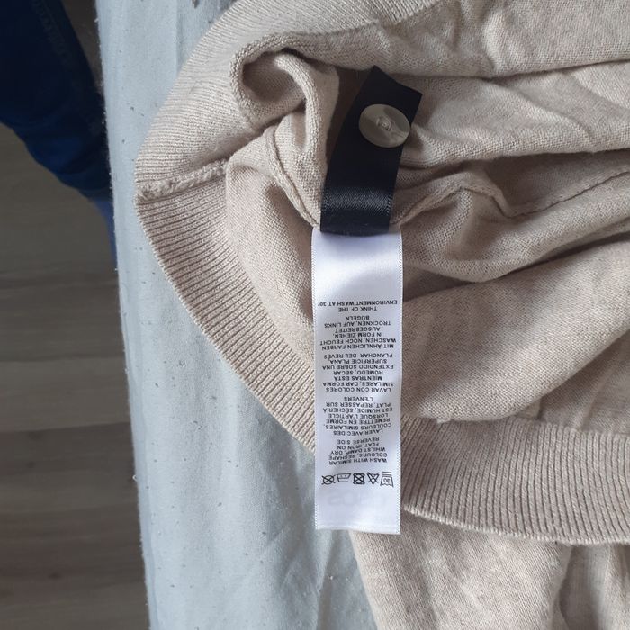 Bluza cu nasturi din bumbac Asos crem