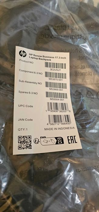 Rucsac laptop HP Renew Business 17.3", Negru