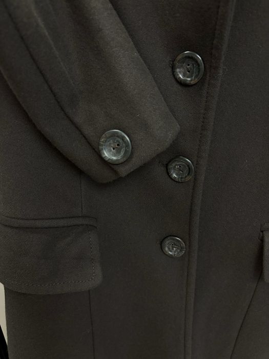 Шоколадово кафяво вълнено палто beneton