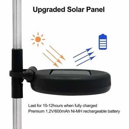 Ефектна ЛЕД Соларна лампа за открито