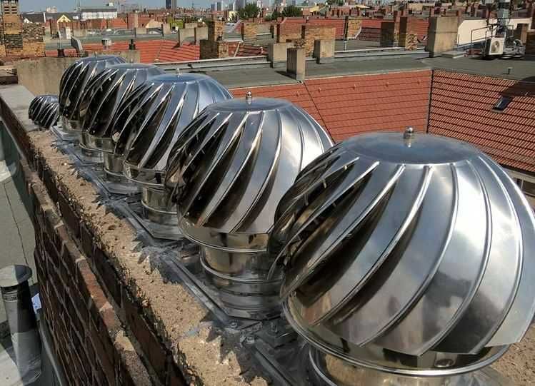 Въртяща Шапка За Комин Вентилационна 80-350мм Метална, Инокс Inox