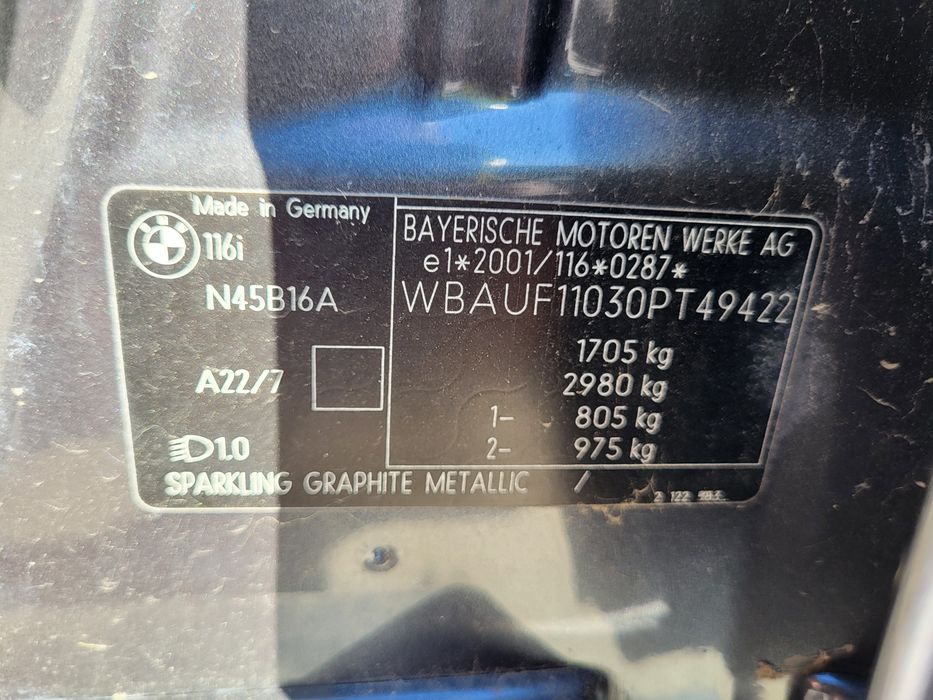 Piese auto bmw seria1 e87 motor n45b16a