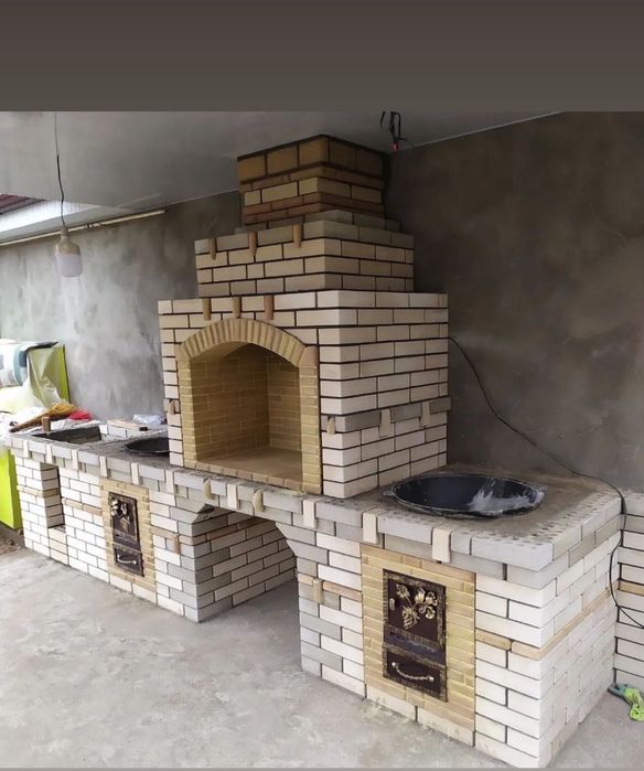 Toshkentda professional yozgi oshxonalar Kamin va pechlar