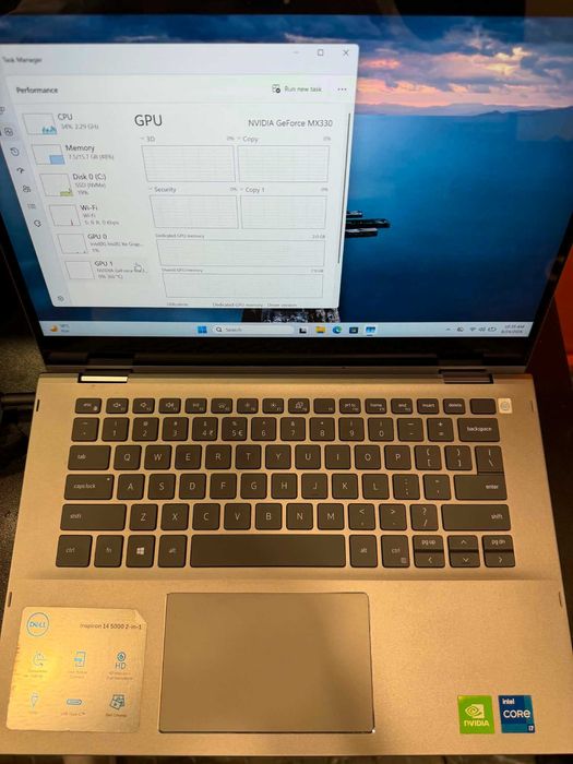 Hope Amanet P5 - Laptop Dell Inspiron 14 5000, 2in1, i7-1165G7/ 16 RAM/ MX 330 2 GB