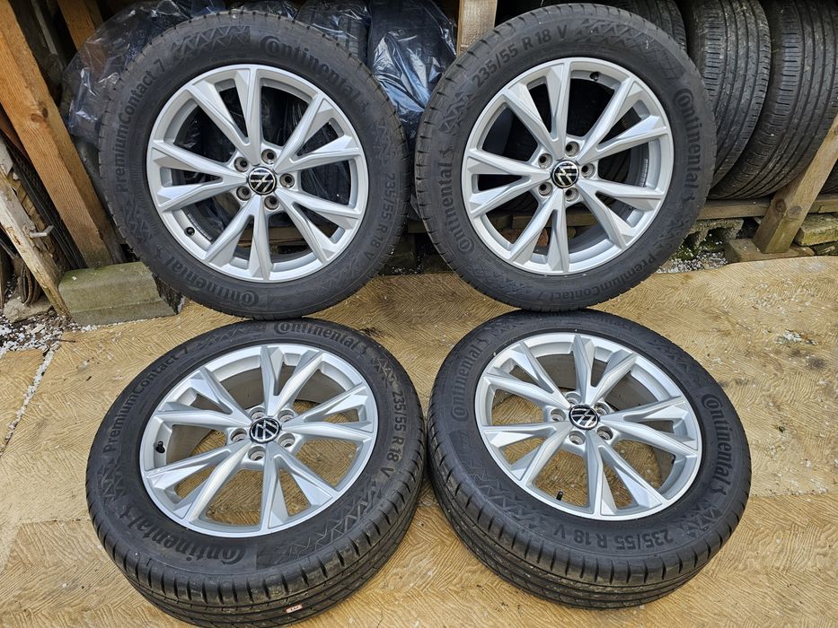 Jante aliaj 18" Skoda/Audi/Volkswagen cu anvelope 235/55/18 vara