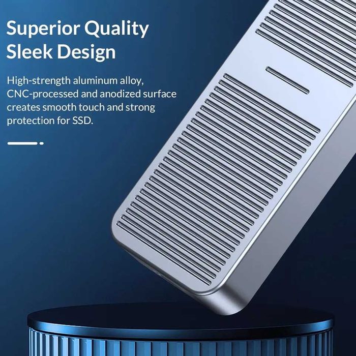 Корпус с радиатором для SSD m.2 Nvme дисков ORICO USB3.2 20Gbps