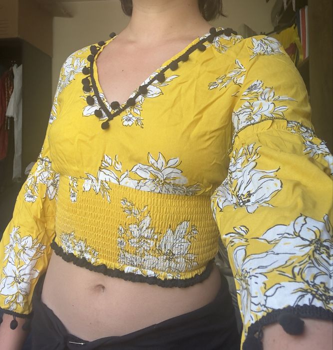 Top cu flori Savage Culture marime S