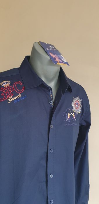 La Martina Italy Stretch Cotton Slim Fit / L  НОВО ОРИГИНАЛ МЪЖКА РИЗА