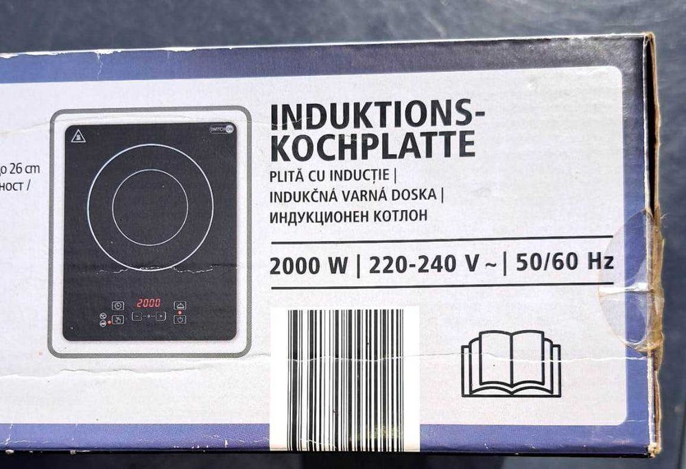 Plita electrica cu inductie Switch On, de 2000 W, Touch screen